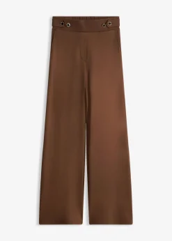 bonprix Hosen|Bekleidung·Kleider^Jersey-Hose mit dekorativem Riegel braun