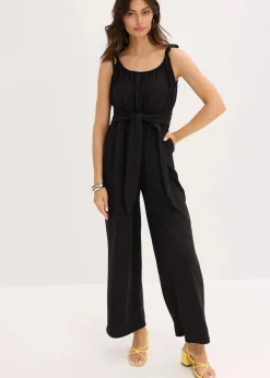 bonprix Bekleidung·Homewear|Jumpsuits^Jersey-Jumpsuit schwarz
