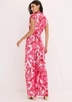 bonprix Bekleidung·Homewear|Jumpsuits^Jersey-Jumpsuit pink floral