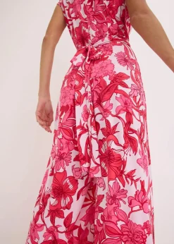 bonprix Bekleidung·Homewear|Jumpsuits^Jersey-Jumpsuit pink floral