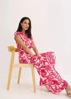 bonprix Bekleidung·Homewear|Jumpsuits^Jersey-Jumpsuit pink floral
