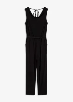 bonprix Bekleidung·Homewear|Jumpsuits^Jersey-Jumpsuit schwarz