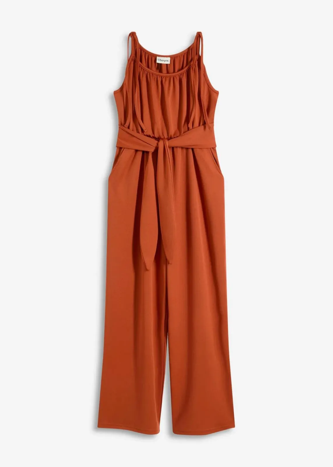 bonprix Jumpsuits|Bekleidung·Homewear^Jersey-Jumpsuit rostbraun