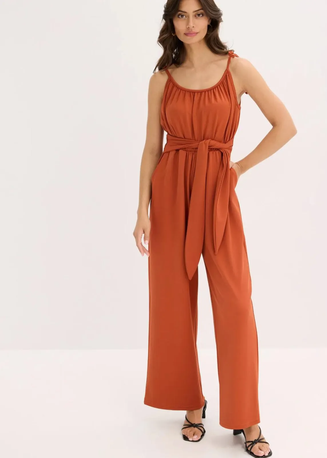 bonprix Jumpsuits|Bekleidung·Homewear^Jersey-Jumpsuit rostbraun