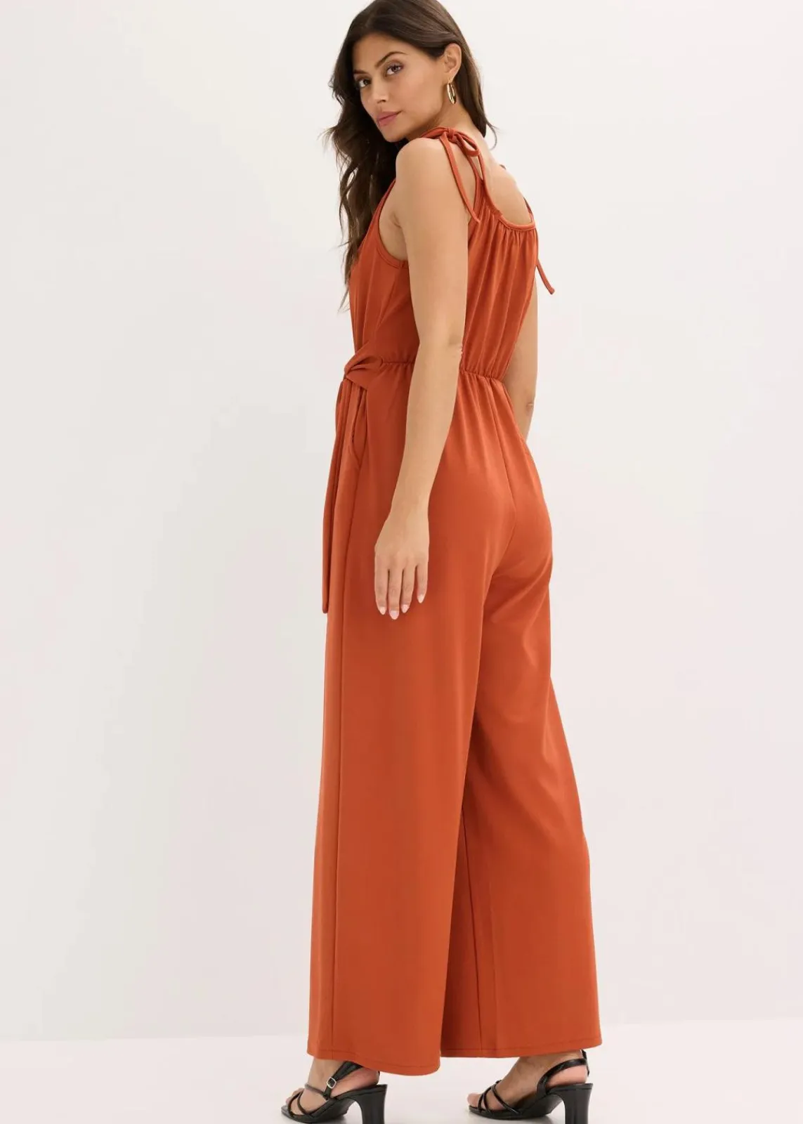 bonprix Jumpsuits|Bekleidung·Homewear^Jersey-Jumpsuit rostbraun