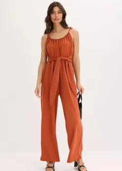 bonprix Jumpsuits|Bekleidung·Homewear^Jersey-Jumpsuit rostbraun
