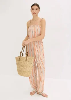 bonprix Bekleidung·Homewear|Jumpsuits^Jersey-Jumpsuit bunt gestreift