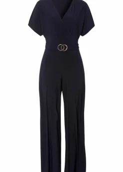 bonprix Bekleidung·Homewear|Jumpsuits^Jersey-Jumpsuit dunkelblau
