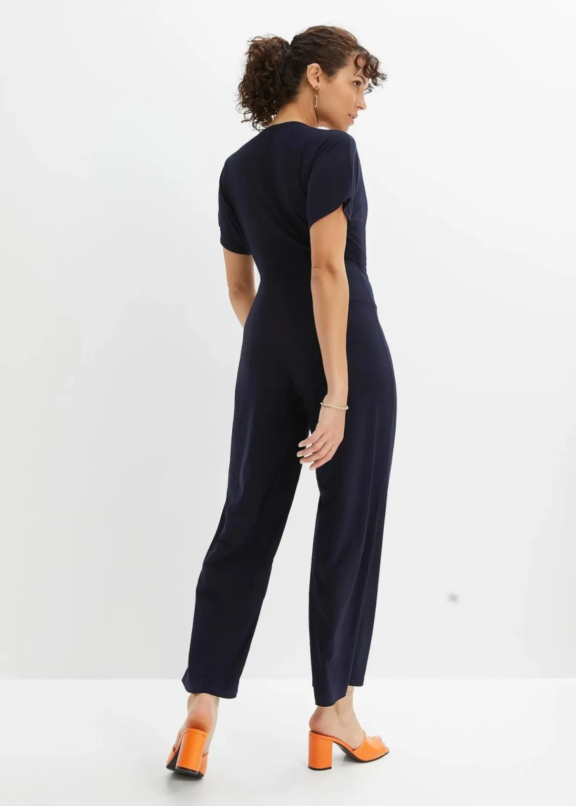bonprix Bekleidung·Homewear|Jumpsuits^Jersey-Jumpsuit dunkelblau