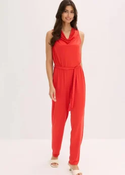 bonprix Jumpsuits|Bekleidung·Homewear^Jersey-Jumpsuit erdbeere