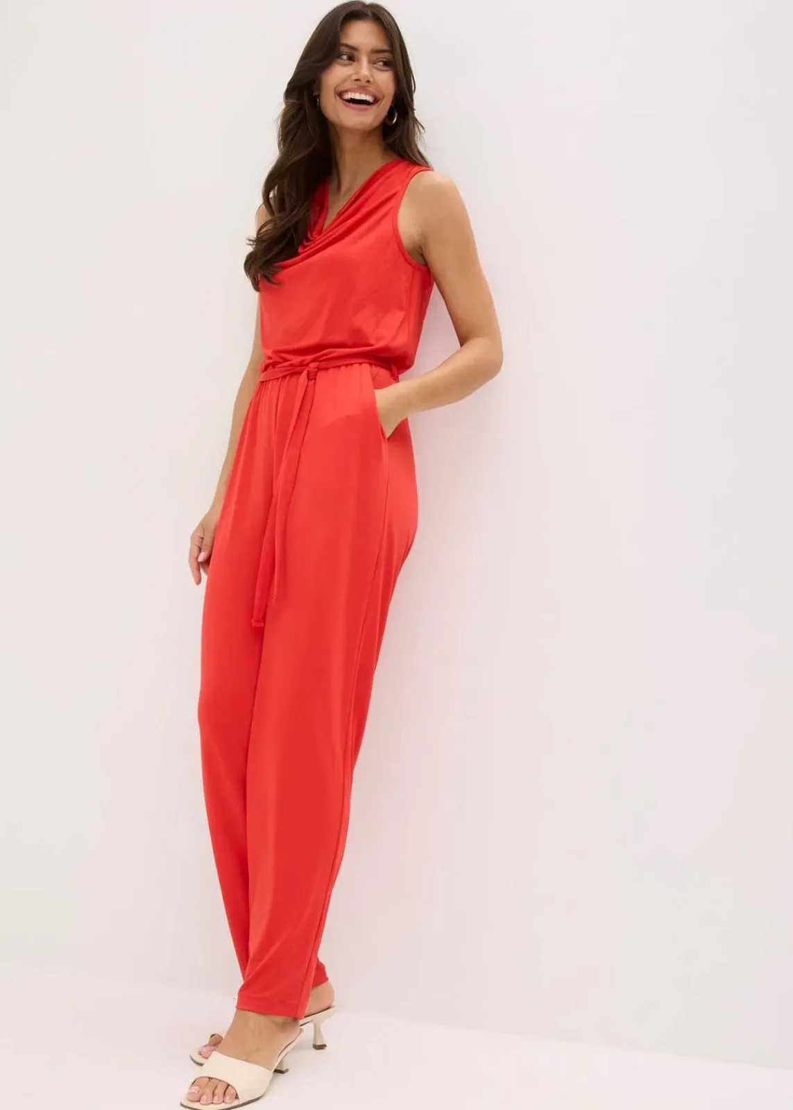 bonprix Jumpsuits|Bekleidung·Homewear^Jersey-Jumpsuit erdbeere