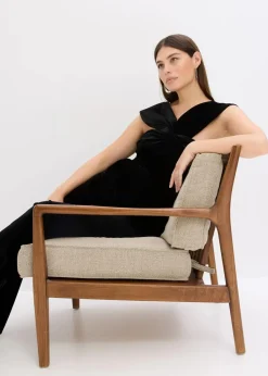 bonprix Jumpsuits^Jersey-Jumpsuit aus fließendem Samt schwarz