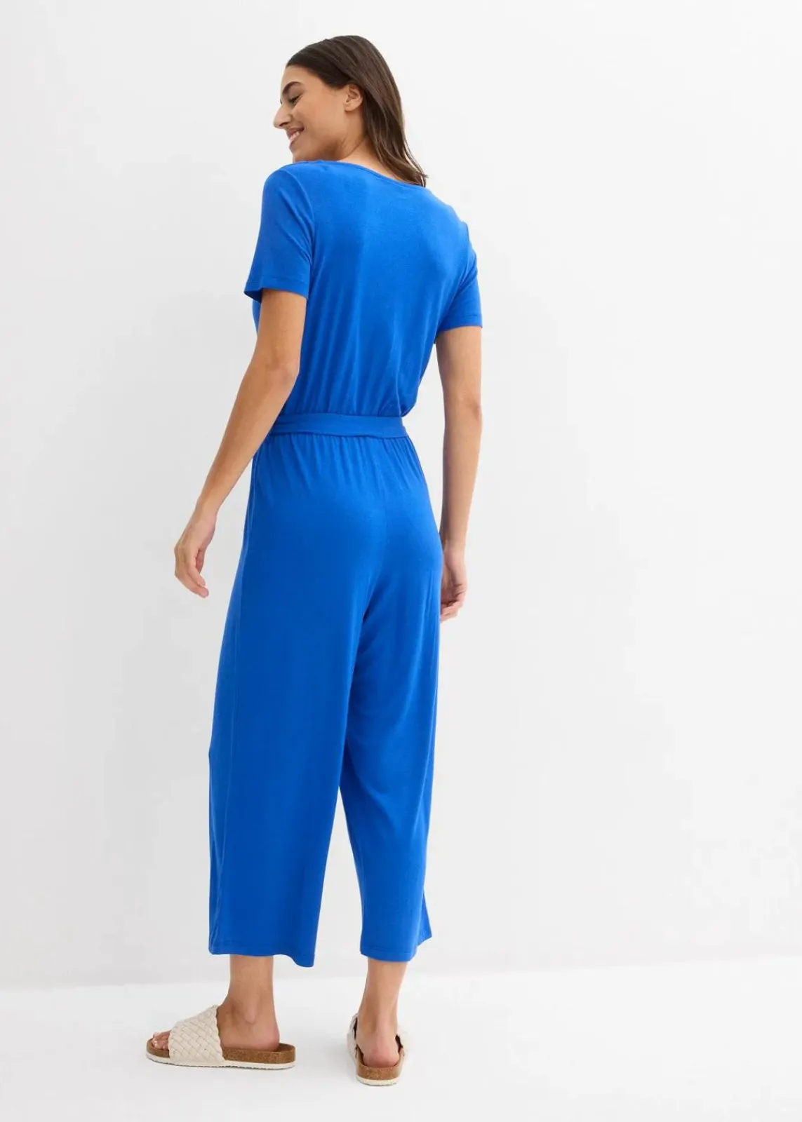 bonprix Jumpsuits|Bekleidung·Homewear^Jersey-Jumpsuit aus Viskose-Mix arktikblau