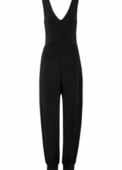 bonprix Jumpsuits^Jersey-Jumpsuit aus Viskose-Mix schwarz