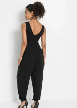 bonprix Jumpsuits^Jersey-Jumpsuit aus Viskose-Mix schwarz