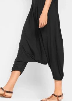 bonprix Bekleidung·Homewear|Jumpsuits^Jersey-Jumpsuit aus Viskose-Mix schwarz