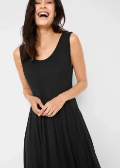 bonprix Bekleidung·Homewear|Jumpsuits^Jersey-Jumpsuit aus Viskose-Mix schwarz
