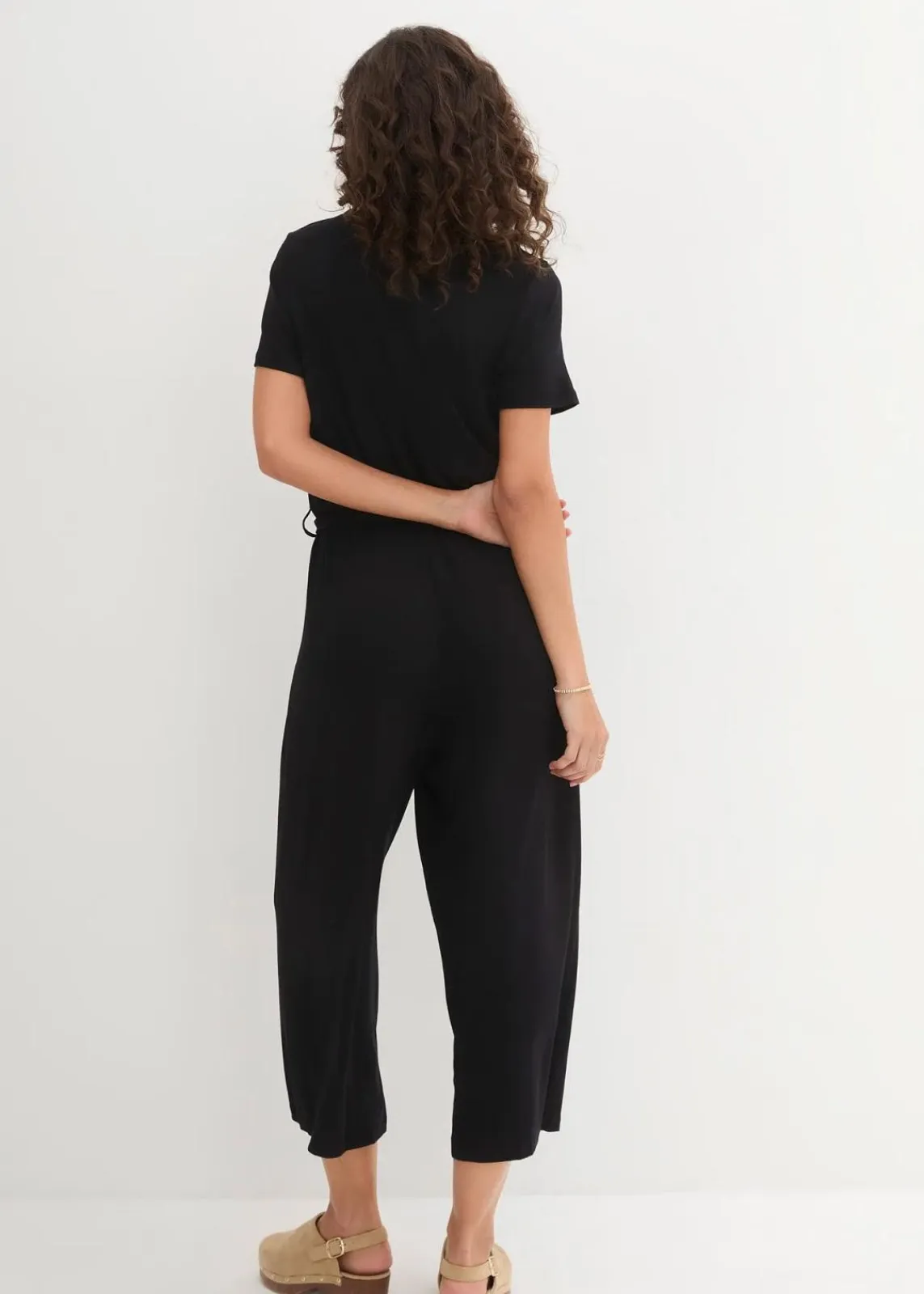 bonprix Bekleidung·Homewear|Jumpsuits^Jersey-Jumpsuit aus Viskose-Mix schwarz