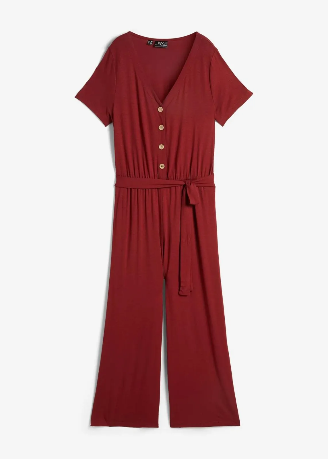 bonprix Jumpsuits|Bekleidung·Homewear^Jersey-Jumpsuit aus Viskose-Mix kastanienrot