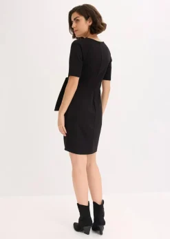 bonprix Bekleidung·Pullover & Strickjacken|Kleider^Jerseykleid schwarz