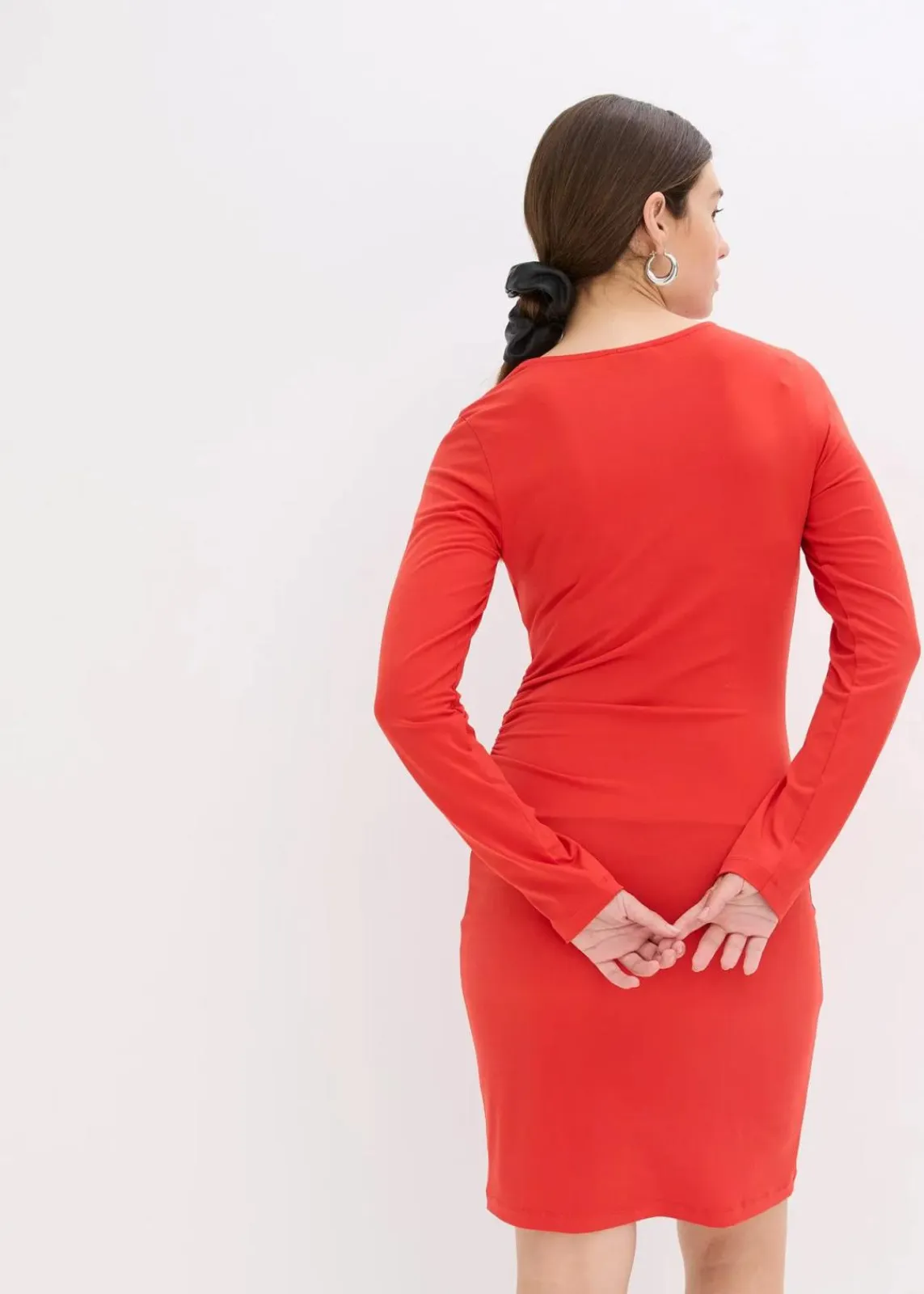 bonprix Kleider|Bekleidung·Pullover & Strickjacken^Jerseykleid rot