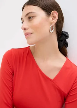 bonprix Kleider|Bekleidung·Pullover & Strickjacken^Jerseykleid rot