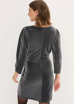 bonprix Bekleidung·Pullover & Strickjacken|Kleider^Jerseykleid schwarz