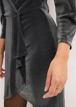 bonprix Bekleidung·Pullover & Strickjacken|Kleider^Jerseykleid schwarz