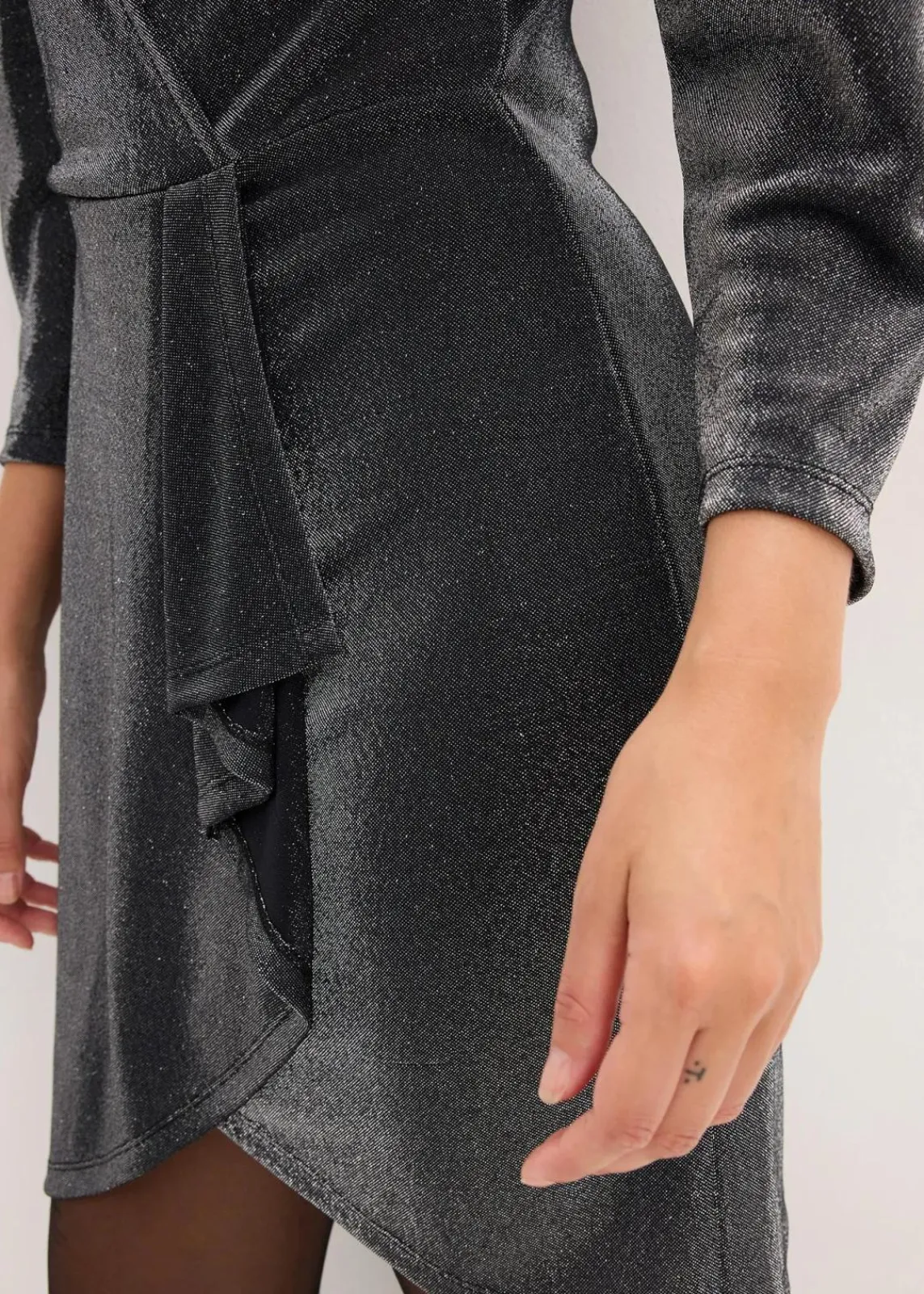 bonprix Bekleidung·Pullover & Strickjacken|Kleider^Jerseykleid schwarz