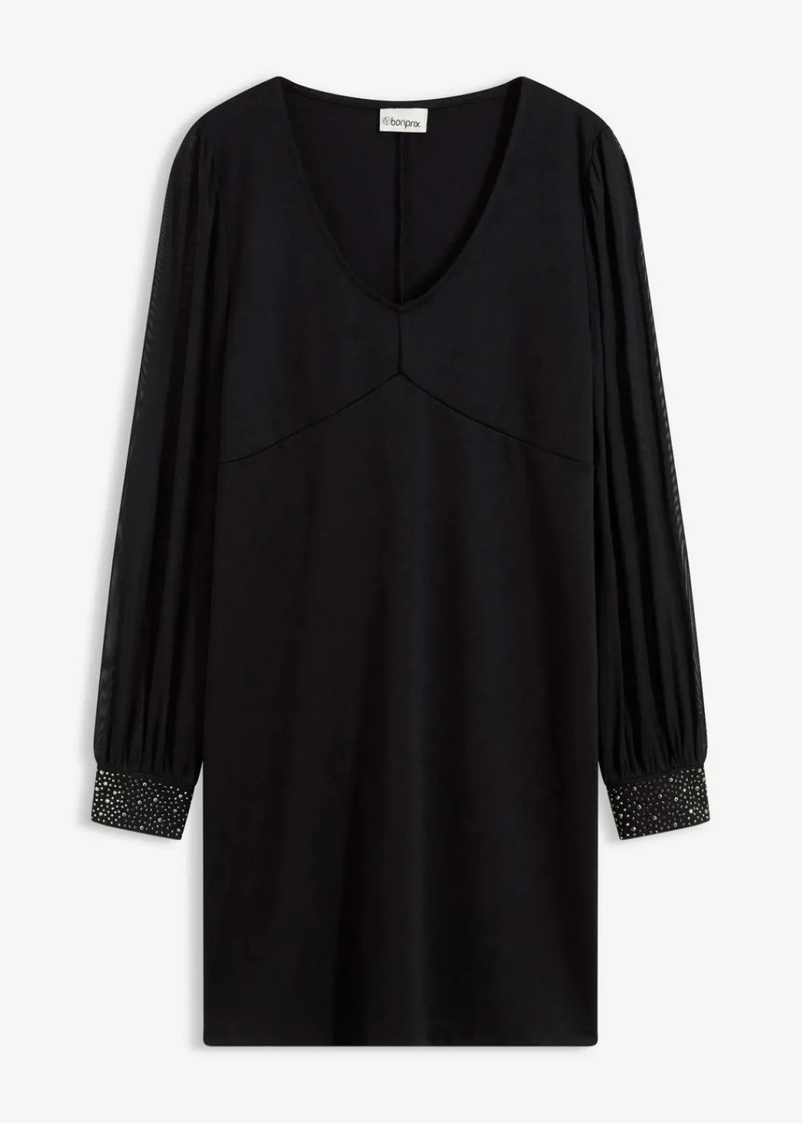 bonprix Bekleidung·Pullover & Strickjacken|Kleider^Jerseykleid schwarz