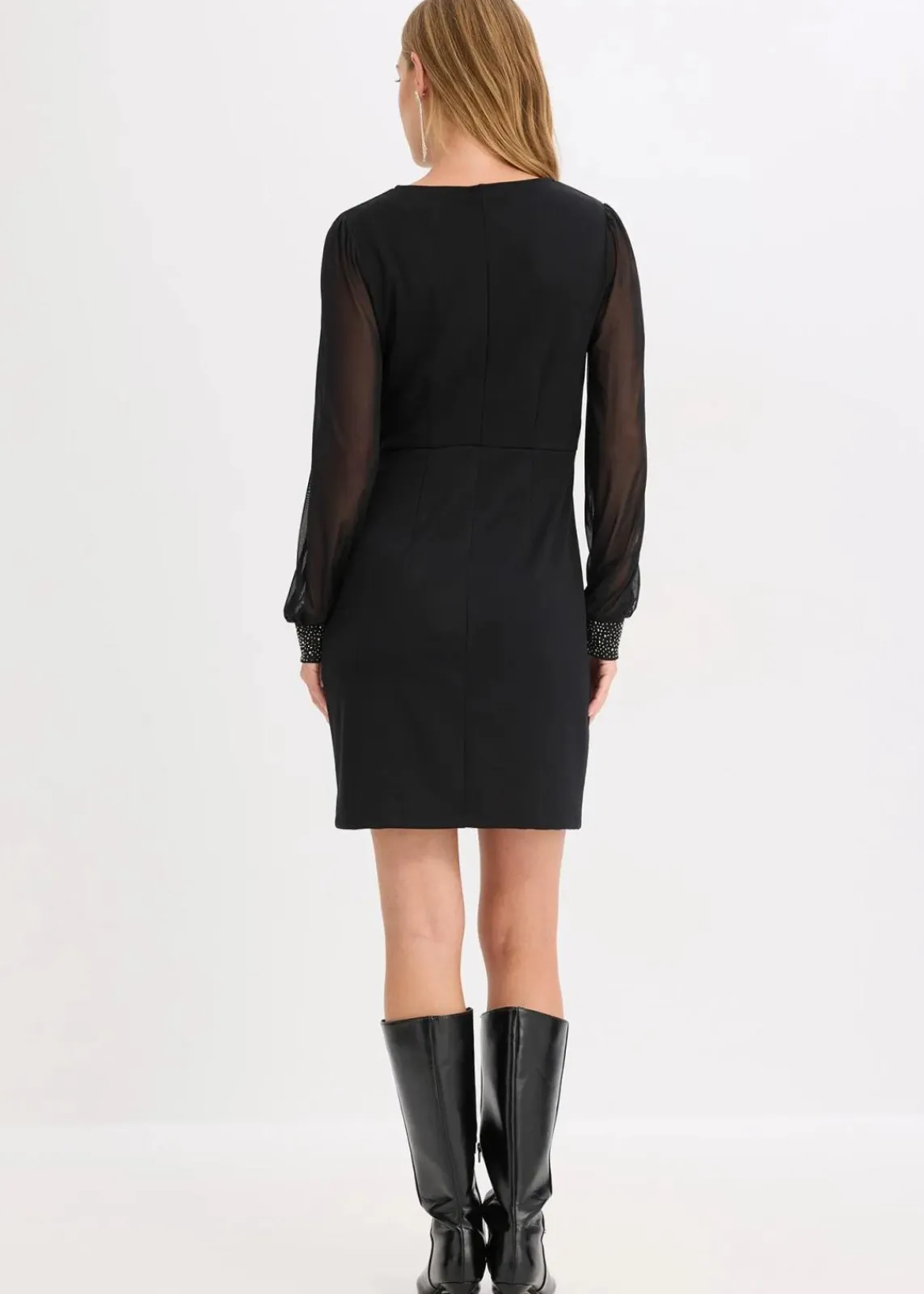 bonprix Bekleidung·Pullover & Strickjacken|Kleider^Jerseykleid schwarz