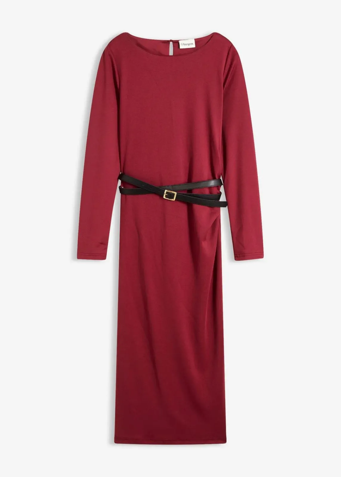 bonprix Nachhaltigere Materialien|Kleider^Jerseykleid pflaumenrot