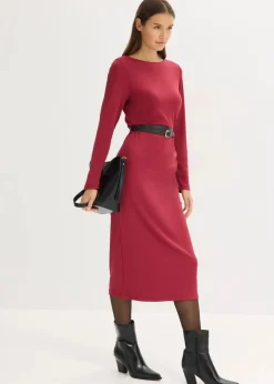 bonprix Nachhaltigere Materialien|Kleider^Jerseykleid pflaumenrot