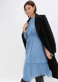 bonprix Bekleidung·Pullover & Strickjacken|Kleider^Jerseykleid wellenblau