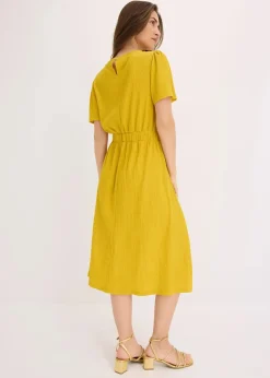 bonprix Kleider|Bekleidung·Pullover & Strickjacken^Jerseykleid lemoncurry