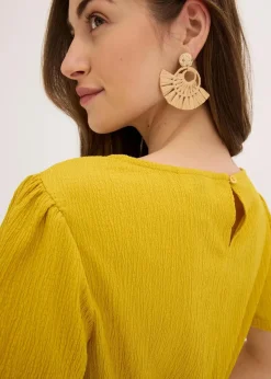 bonprix Kleider|Bekleidung·Pullover & Strickjacken^Jerseykleid lemoncurry