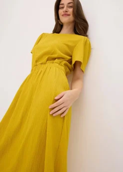 bonprix Kleider|Bekleidung·Pullover & Strickjacken^Jerseykleid lemoncurry