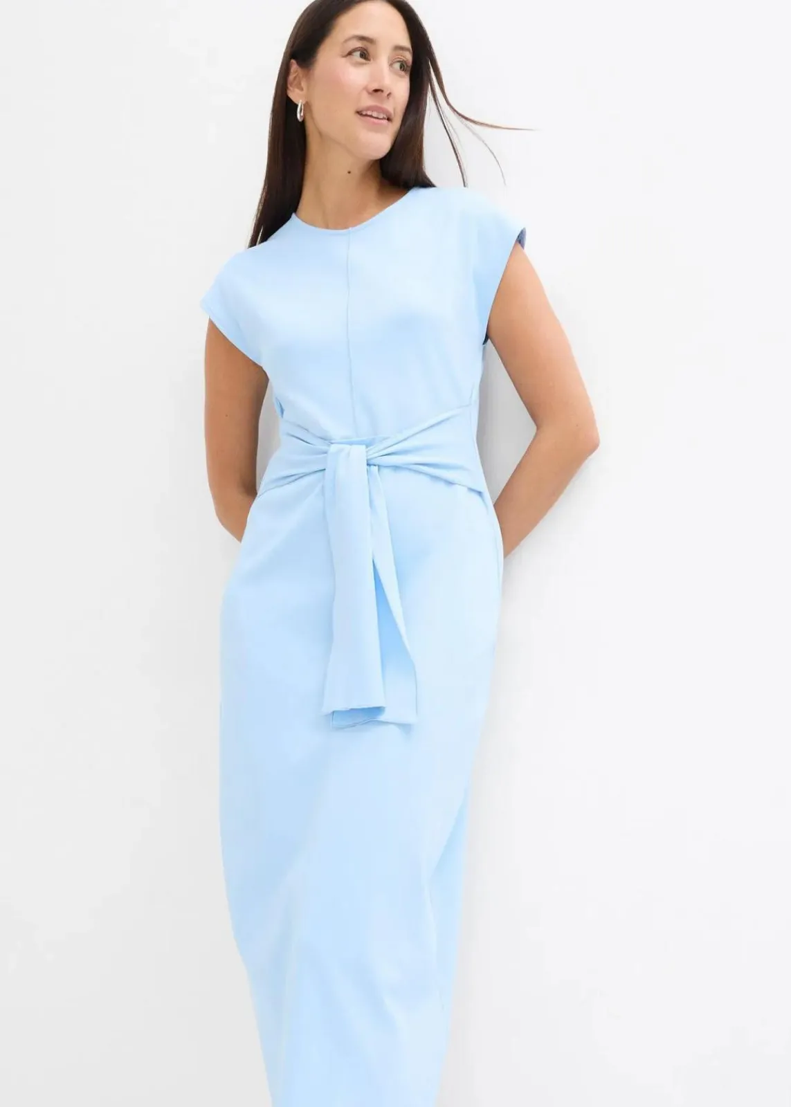 bonprix Nachhaltigere Materialien|Kleider^Jerseykleid hellblau