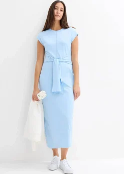 bonprix Nachhaltigere Materialien|Kleider^Jerseykleid hellblau