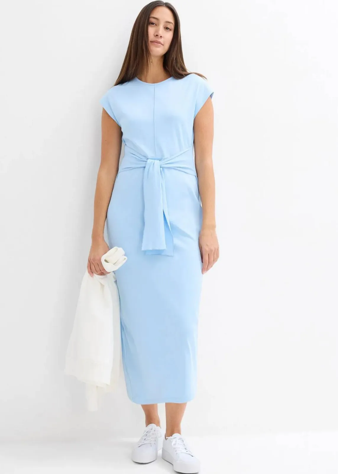 bonprix Nachhaltigere Materialien|Kleider^Jerseykleid hellblau