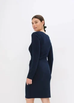 bonprix Bekleidung·Pullover & Strickjacken|Kleider^Jerseykleid dunkelblau