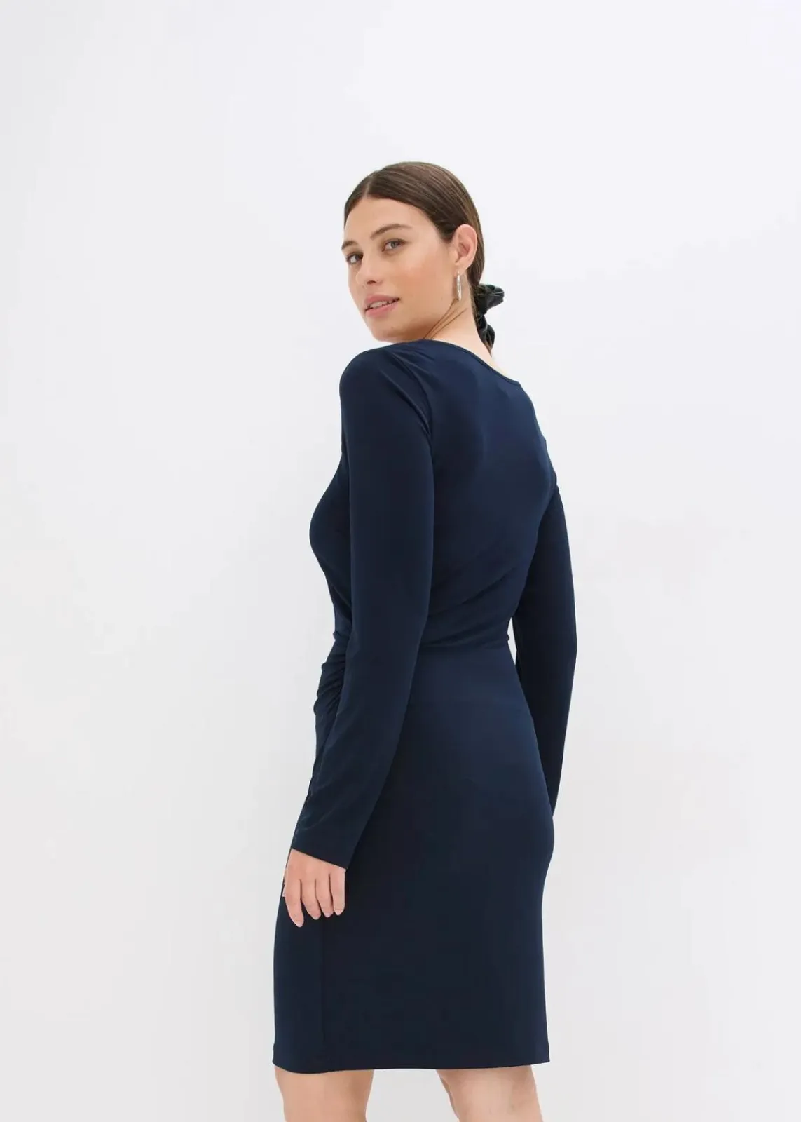 bonprix Bekleidung·Pullover & Strickjacken|Kleider^Jerseykleid dunkelblau