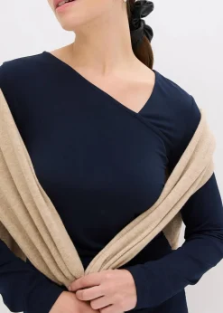 bonprix Bekleidung·Pullover & Strickjacken|Kleider^Jerseykleid dunkelblau
