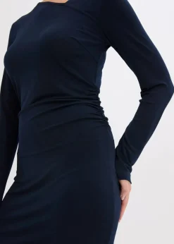 bonprix Bekleidung·Pullover & Strickjacken|Kleider^Jerseykleid dunkelblau