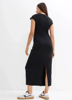 bonprix Bekleidung·Pullover & Strickjacken|Kleider^Jerseykleid schwarz