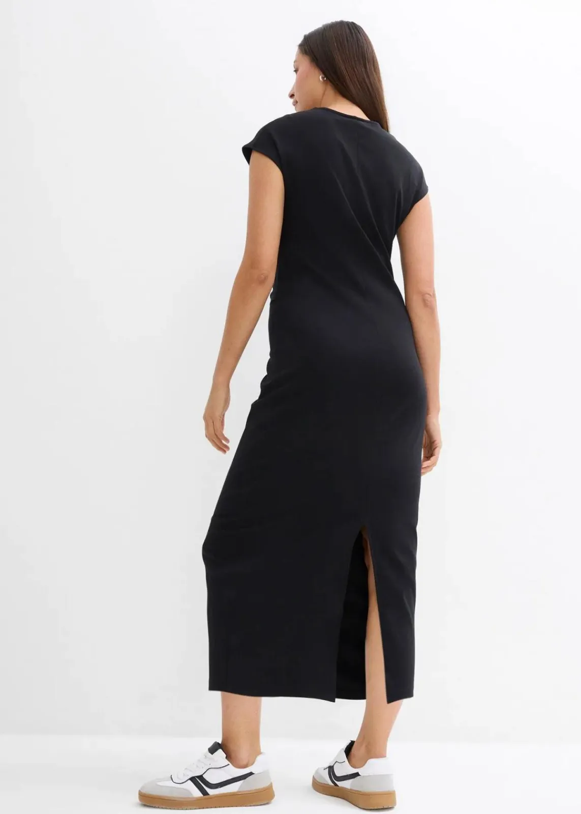bonprix Bekleidung·Pullover & Strickjacken|Kleider^Jerseykleid schwarz