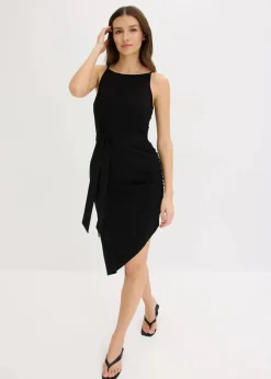 bonprix Nachhaltigere Materialien|Kleider^Jerseykleid schwarz