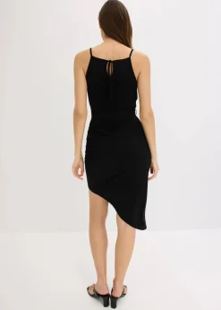 bonprix Nachhaltigere Materialien|Kleider^Jerseykleid schwarz