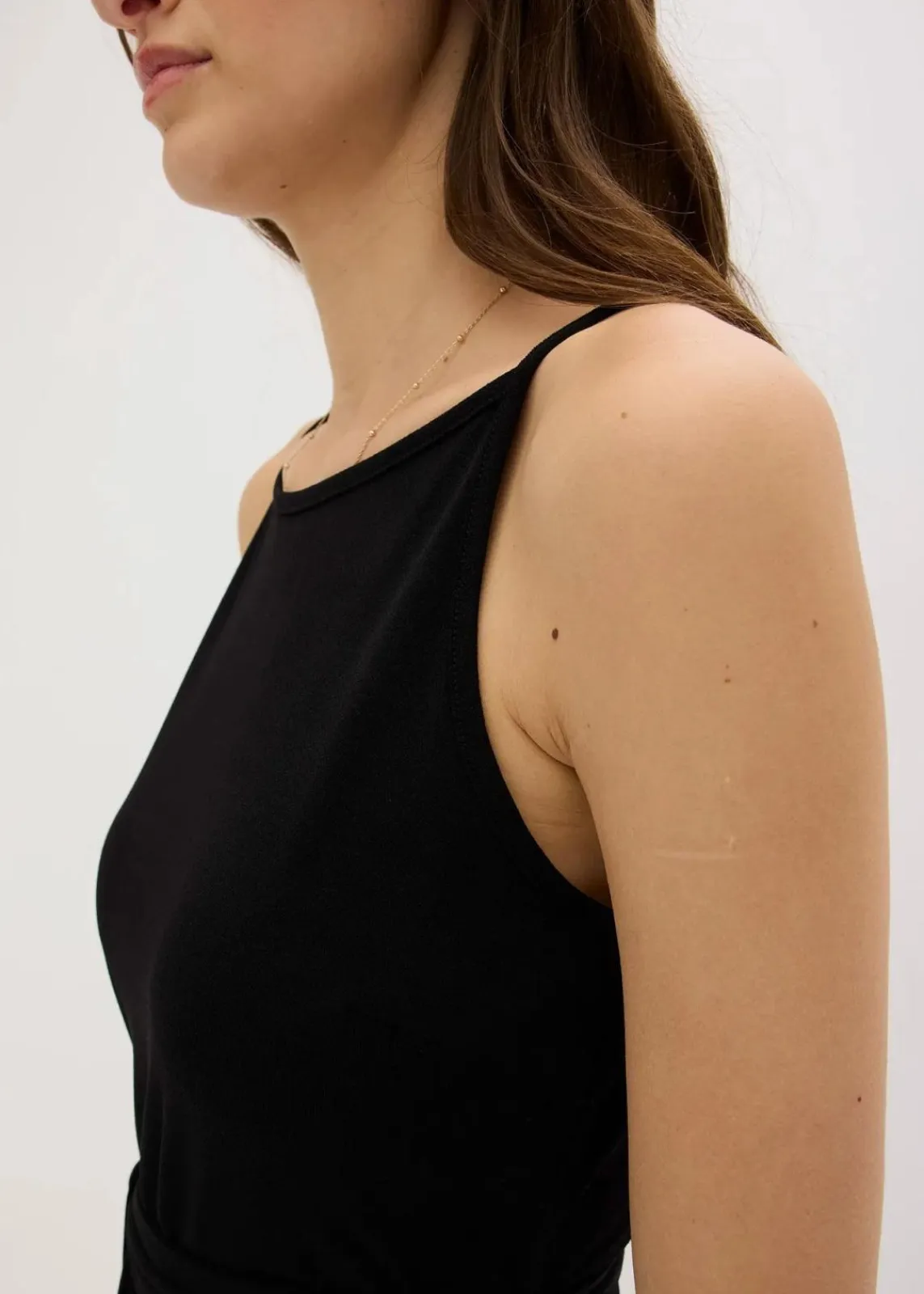 bonprix Nachhaltigere Materialien|Kleider^Jerseykleid schwarz