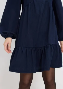 bonprix Kleider|Bekleidung·Pullover & Strickjacken^Jerseykleid dunkelblau